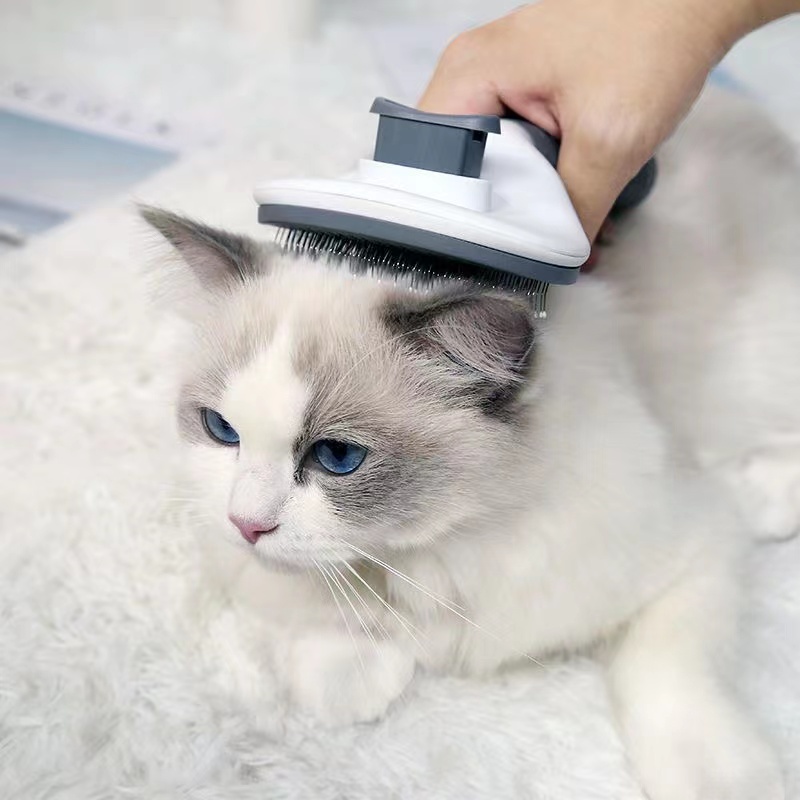 猫梳子一键除毛梳猫狗去浮毛梳毛神器清理开结狗针梳排梳宠物用品