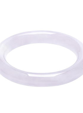 天然紫罗兰玉髓手镯薰衣草紫玛瑙镯子冰种淡紫玉镯少女荔枝冻圆条