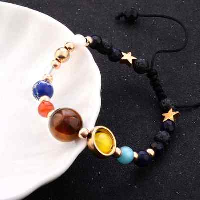 推荐Universe Eight Planets Beads Bangles &ampampamp Brlets F