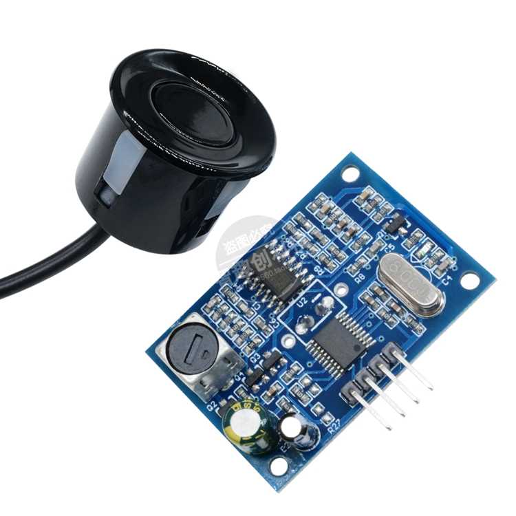 。JS-SR04T-2.N0一体化超音波测距模块 倒车雷达防水型超音波感测