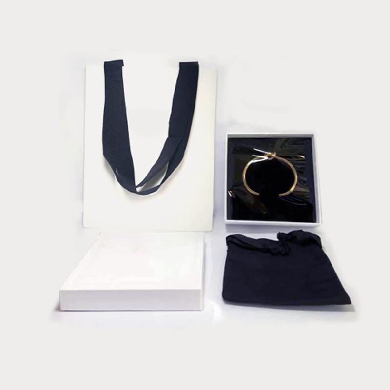 手镯打结女结手环开口18k简约金情人镀设计绳结黄铜knot/celi感c