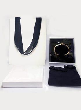 手镯打结女结手环开口18k简约金情人镀设计绳结黄铜knot/celi感c