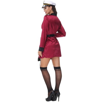M-XL Party Navy Sailress Carnival Role Play Captain Captain