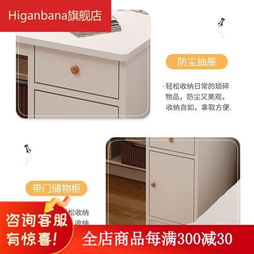 2022年新款书桌书架一体桌带书柜组合家用台式电脑桌卧室学 8