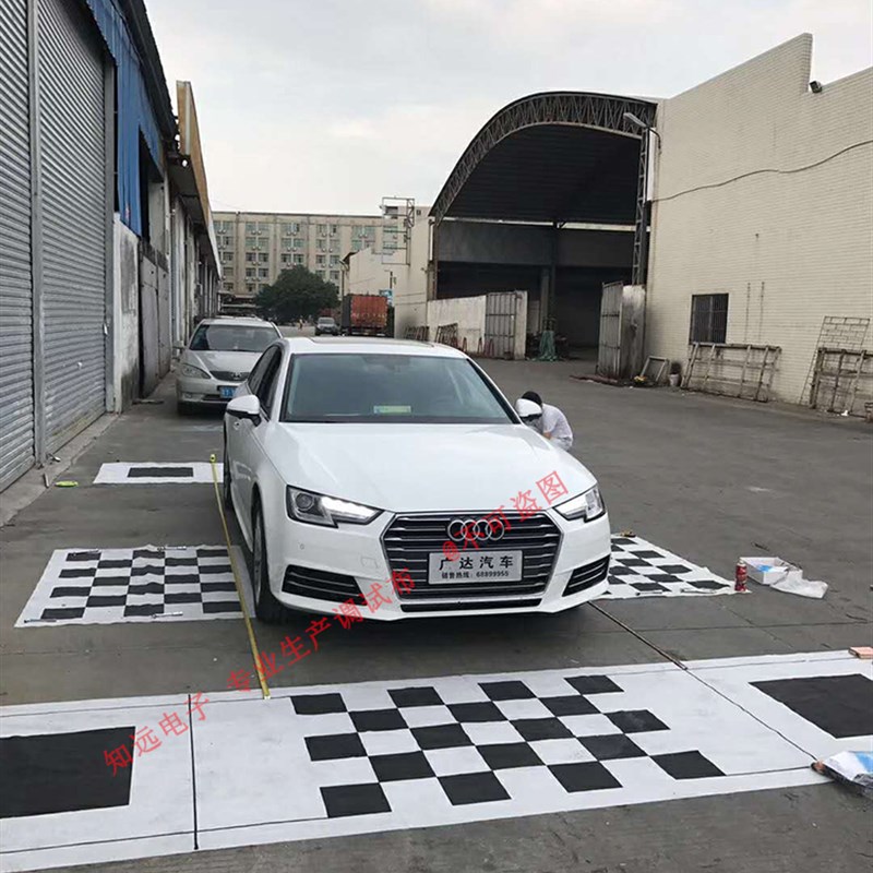 360全景倒车影像调试布拼接布校准布自动智能棋格布不织布标定布