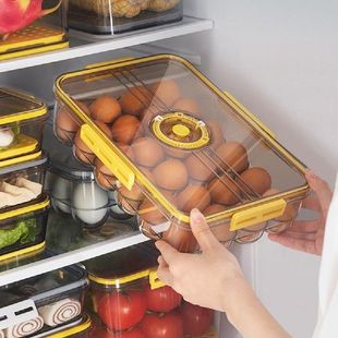 Refrigerator Containers Egg 推荐 Organiz Grids Box Storage