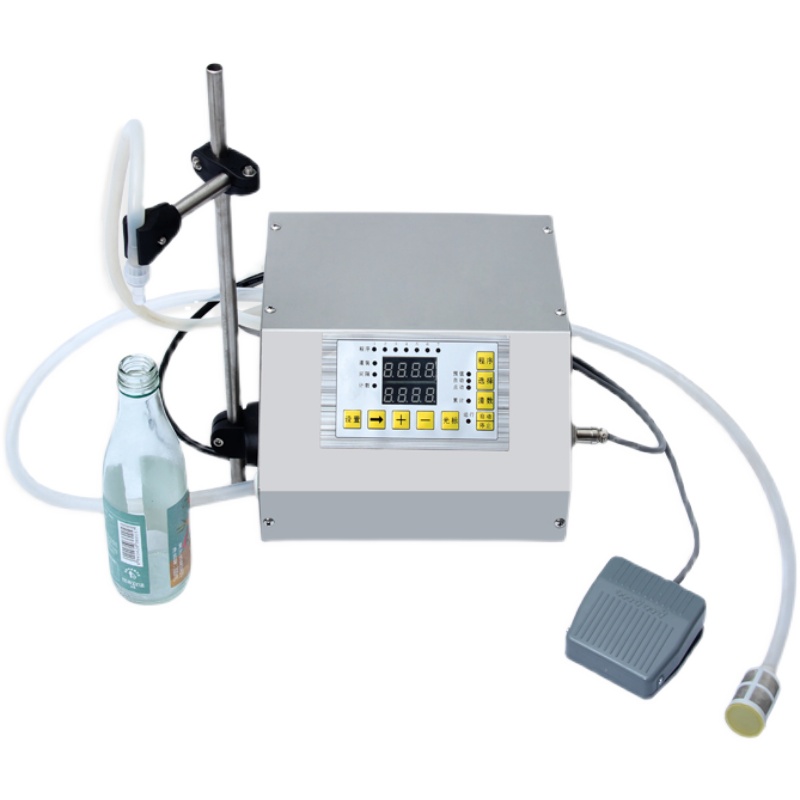 小型半自动数控液体定量灌装机酒水牛奶饮料灌装机械设备计量准