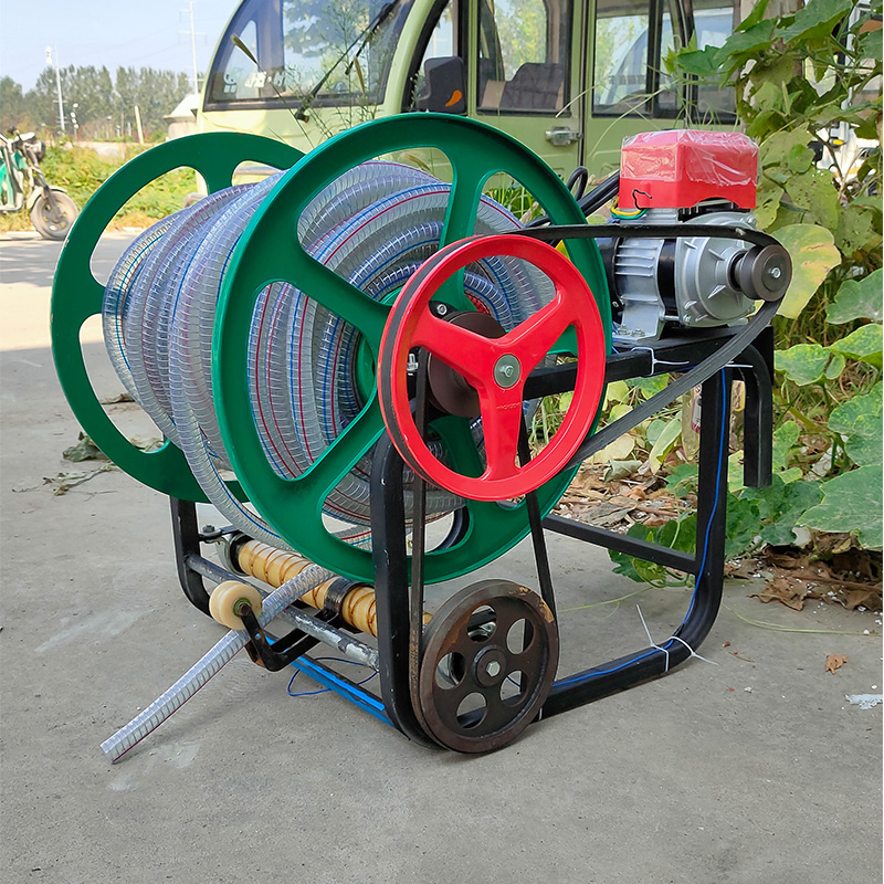 电动家用浇花洗车冲庭院四分接头水管收纳架自动收管卷管器水车架