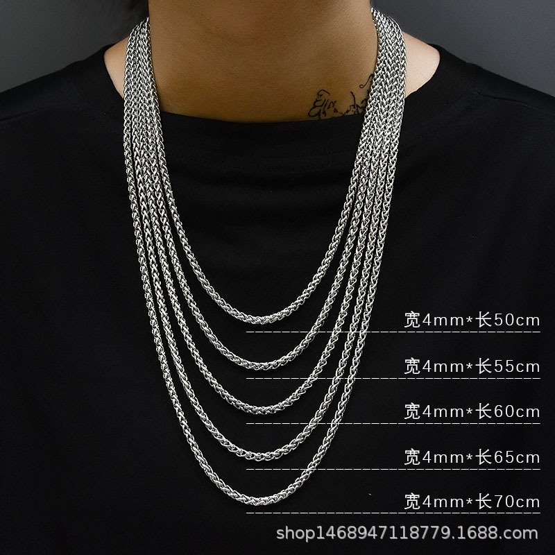 推荐Personality wild retro matching chain keel chain 304 mat 饰品/流行首饰/时尚饰品新 项链 原图主图