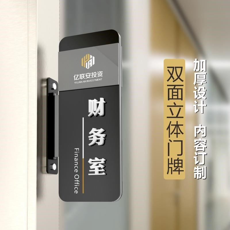 商务办公室门牌定制公司部门牌子高档会J议室财务室董事长室科室