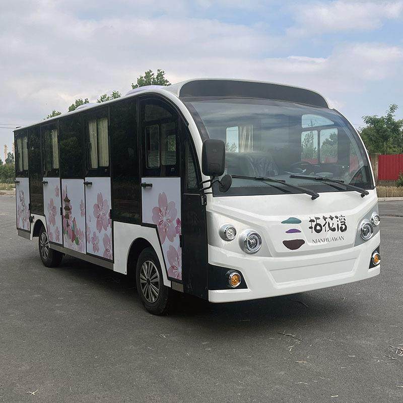 工厂直售2座观光车景区接待用钣金豪华款封闭燃油观光车带空调电