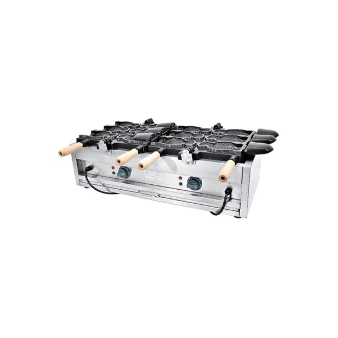 鲷鱼烧机器商用加厚不锈钢双面加热鲷鱼烧饼干机夜市摆摊小吃设备