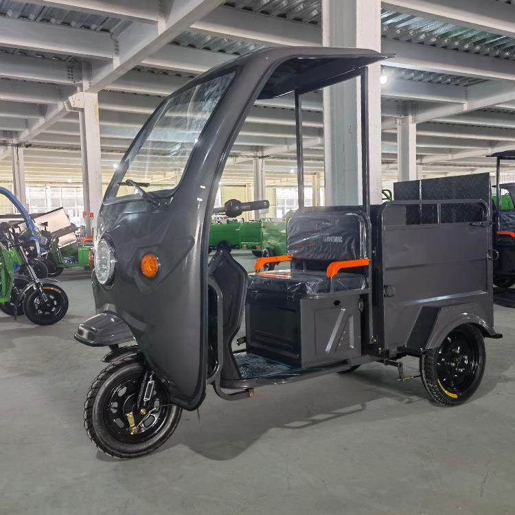 电动三轮车单桶保洁车垃圾车市政环卫车垃圾桶转运车