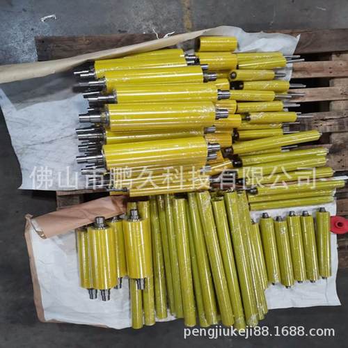 聚氨酯包胶滚筒无动力滚筒滚轮滚筒可带轴心