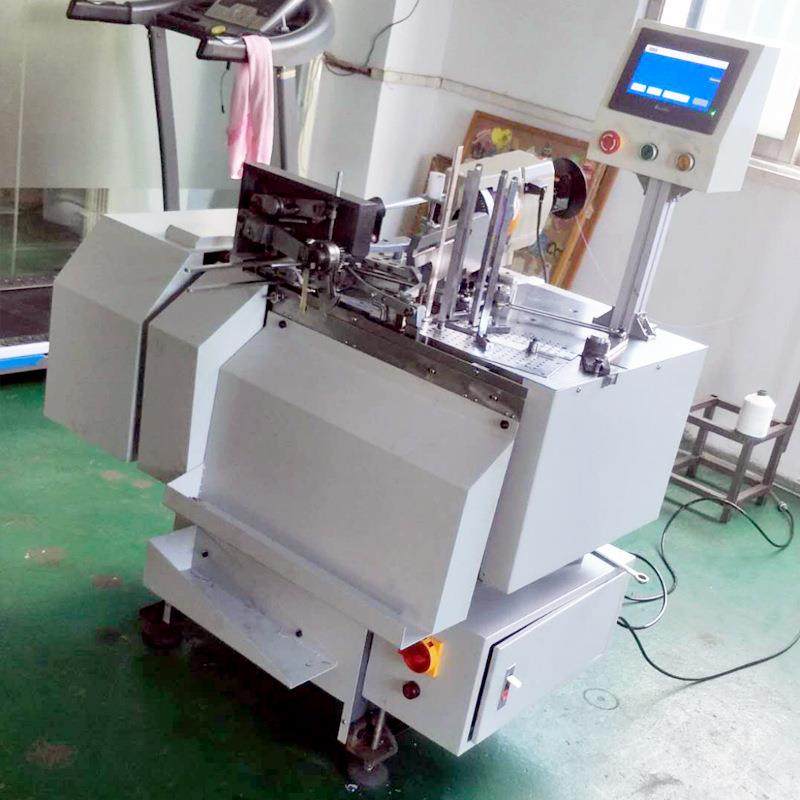 研发生产缝后设备全自动吊牌穿线打结机全自动吊牌穿绳打结机