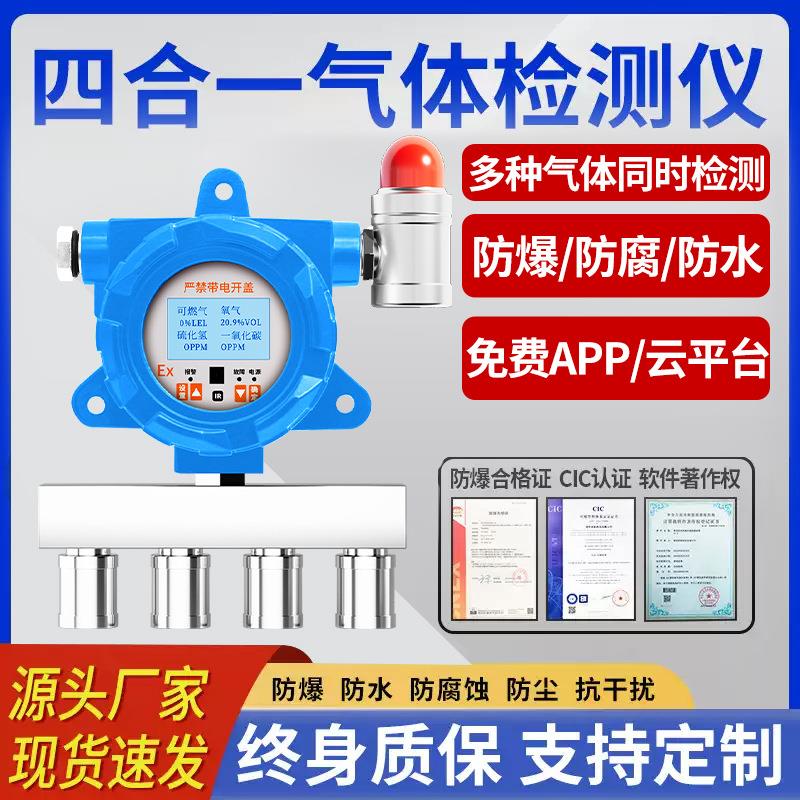 2025新气体检测仪高精准度氧气氨气二氧化碳地下室隧道洞浓度探测