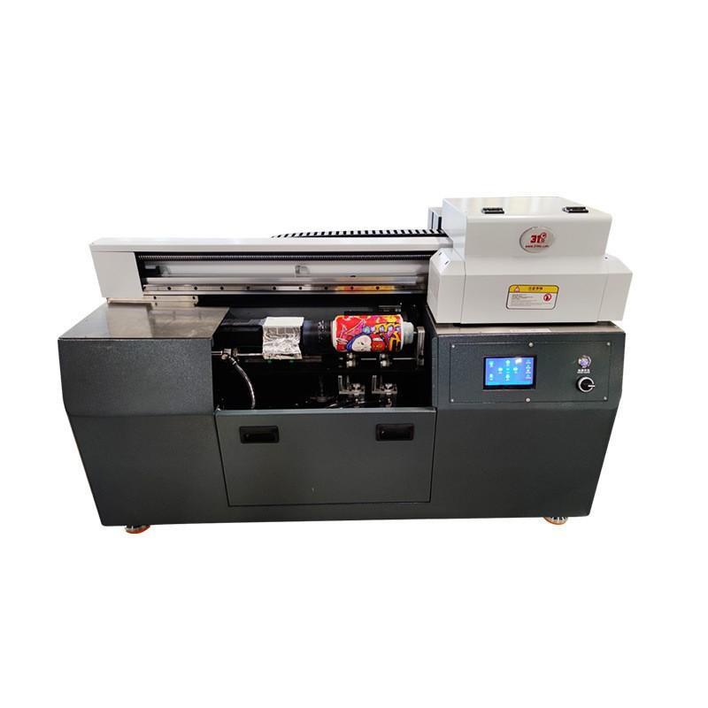 Ai视觉定位UV打印机高速圆柱体360度旋转直喷酒瓶保温杯UV圆爆款