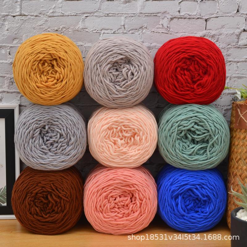 八股牛奶棉tufting毛线情人棉手工diy地毯帽子围巾玩偶棒爆款