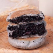 五黑青稞饼云南老昆明特产紫米粑粑粗粮代餐半成品手工黄米馅烙饼