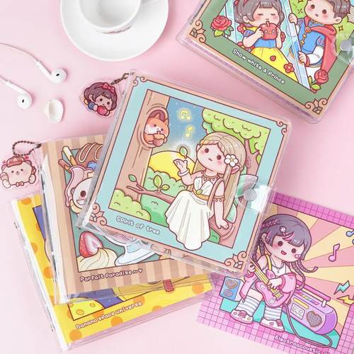 多加方形手账本 小麻薯系列 可爱活页手帐本日程计划本笔记本 2款