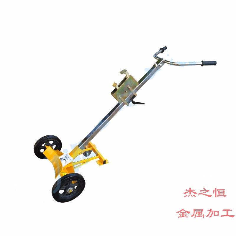 新品咬嘴通用型油桶搬运车钢塑全地形搬运4I50手推车简易 10寸定