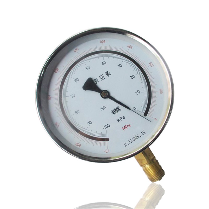 供精密真空压力表0.4级精密压力表铝壳Z-150 -0.1~0MPA -100~0KPA