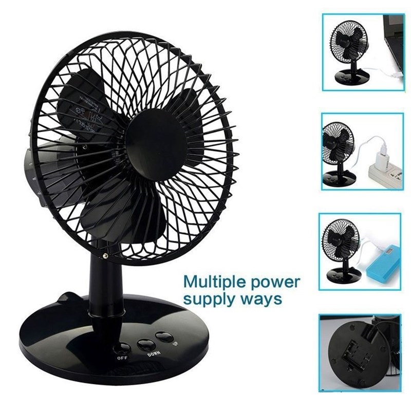 极速Newest Rotatable Metal Oscillating Table Fan Personal De