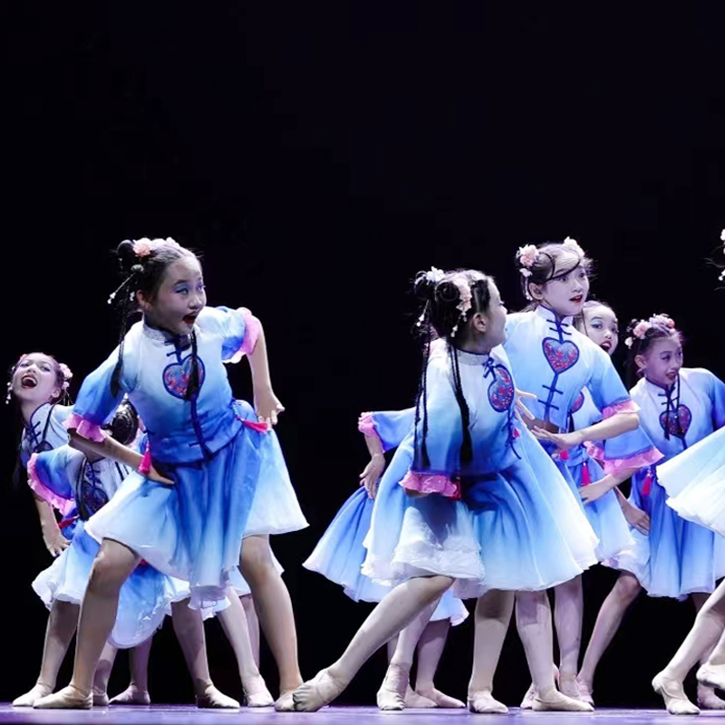 第十二届小荷风采弦韵江南舞演出服女童古筝古典舞蹈服古风表演服