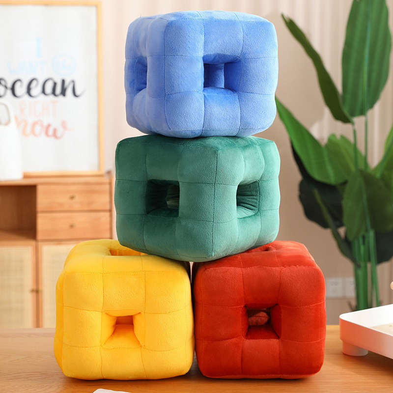 创意魔方午睡枕儿童午休趴趴枕趴着睡靠抱枕办公室便携枕头睡觉