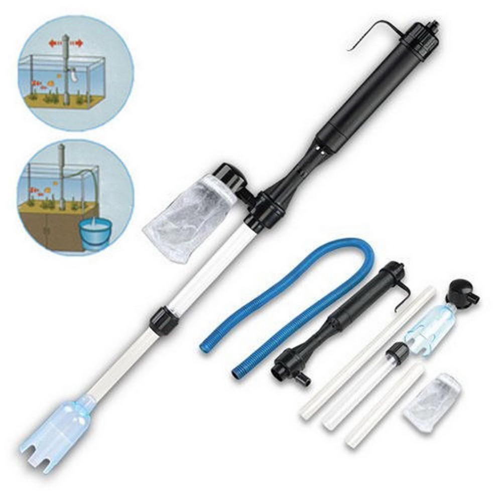 新品2021 Siphon Cleaner Aquarium Gravel Battery Fish Tank Va