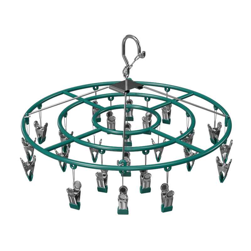 不锈钢家用晾衣架多夹子挂晾袜架婴儿多功能晾内衣夹阳台晾晒神器