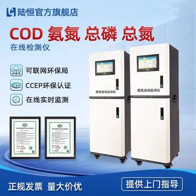 陆恒污水在线COD检测仪氨氮总磷总氮重金属数采仪实时监测分析仪