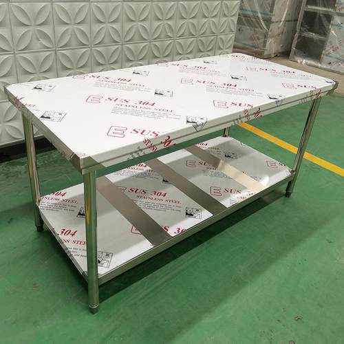 商用案板长方形不锈钢推拉门工作台单通双通操作台饭店厨房储物台