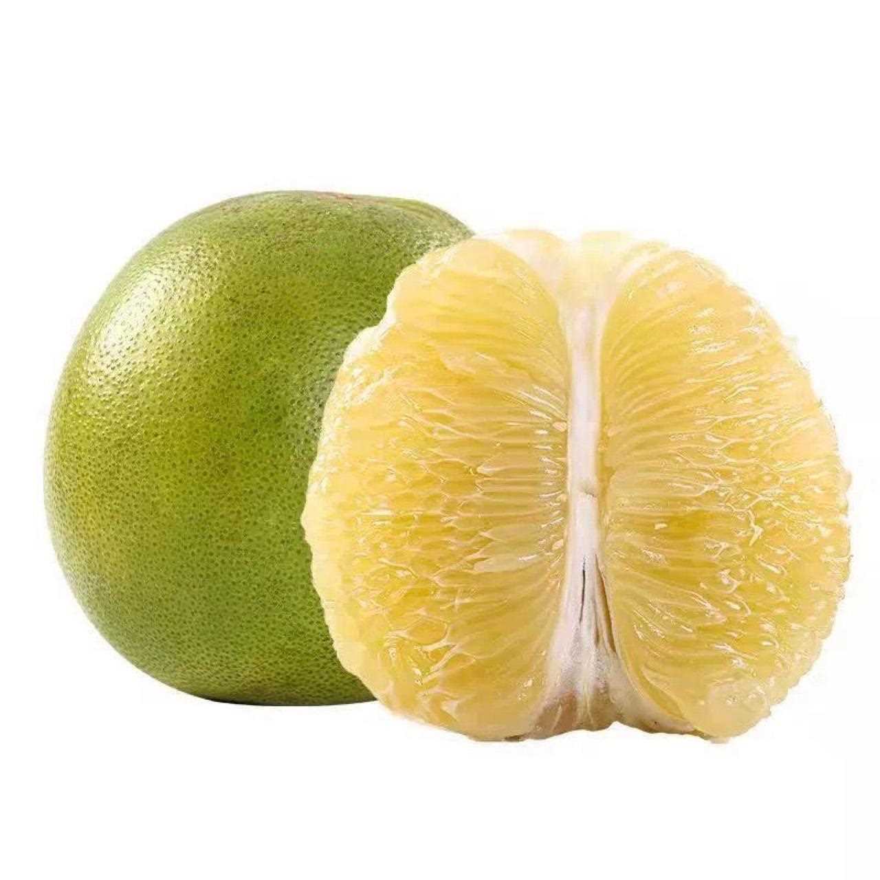 青柚水嫩脆甜热带水果新鲜孕妇水果青皮白心小柚子安帕瓦蜜柚青柚