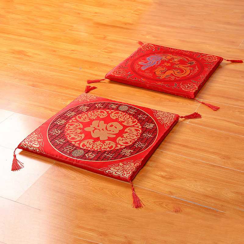 新款直销加厚坐垫结婚用品坐福垫婚庆红做垫新娘踩喜垫座垫敬茶拜