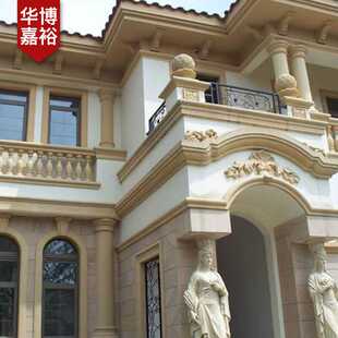 新款直销外墙水泥grc欧式构件 eps外墙装饰门窗檐口线条 罗马柱梁