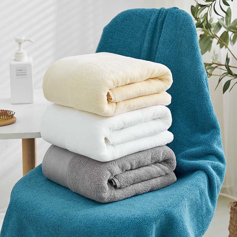 新款直销铂金缎宽缎毛巾浴巾纯棉加厚成人洗脸长绒棉酒店全棉柔软