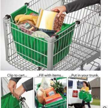 新款直销TV产品 GRAB BAG shopping bag 超市购物袋 绿色环保袋绿