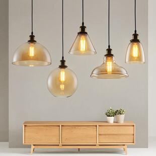 新款直销北欧吊灯餐厅灯现代简约吧台过道loft美式复古工业风单头