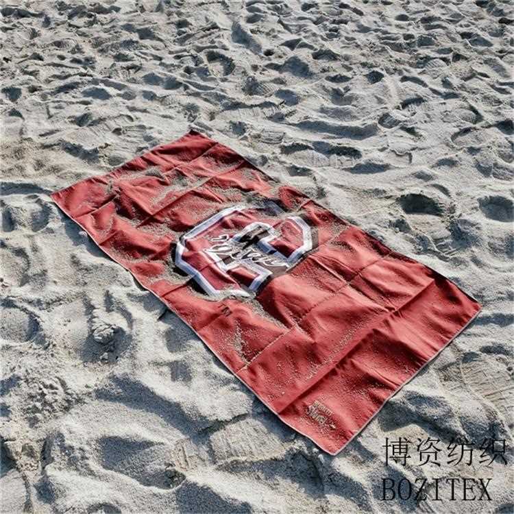新款直销超细纤维速干浴巾沙滩巾面数码转移印花防沙漏尺寸可定做