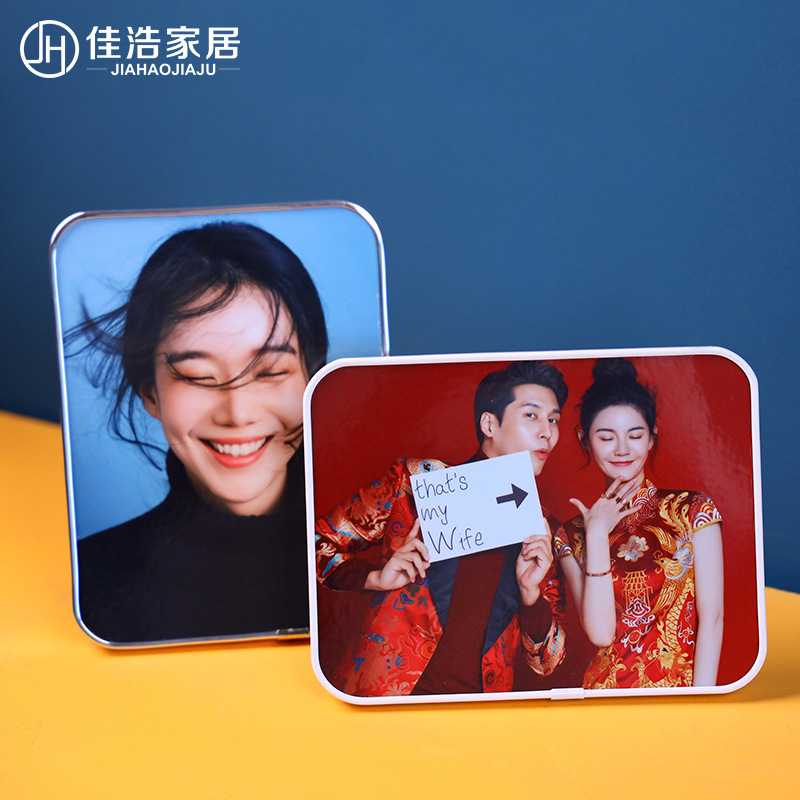 新款直销9QXC拉米娜水晶摆台洗照片冲印加相框7寸宝宝婚纱照制作