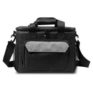 新款直销方形牛津布多空间分层收纳出外郊游便携保温包lunch bag8