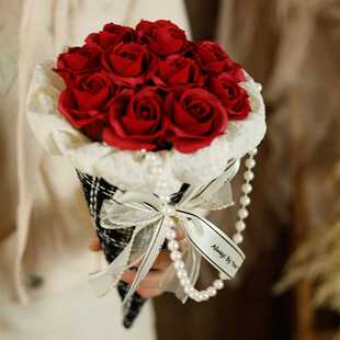 新款直销母亲节礼物冰淇淋花束成品香皂花母亲节仿真花夜市摆摊8