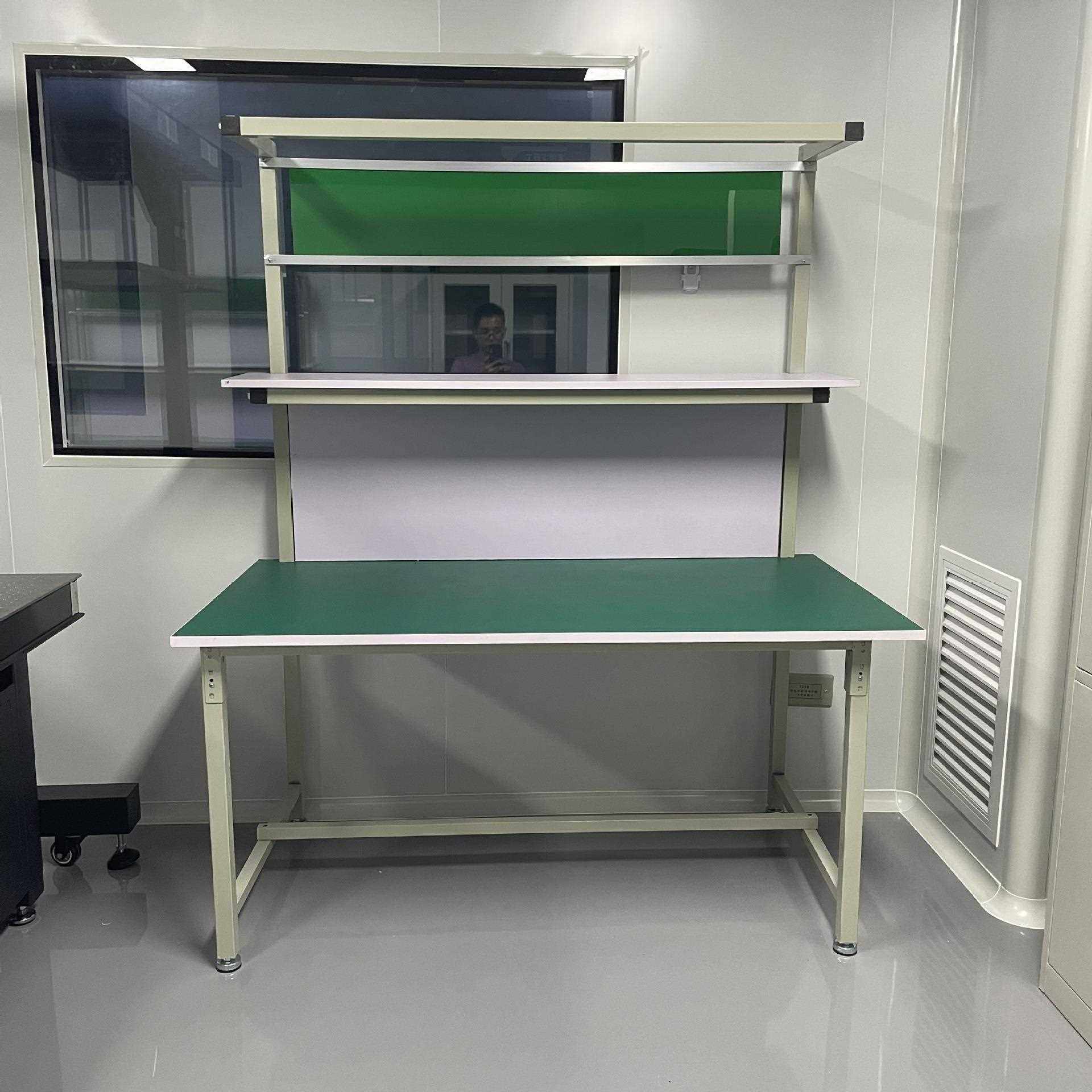 新款直销车间打包操作桌防静电工作台带灯多层台面工厂商用拆装维
