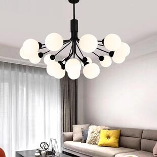 新款 主卧室灯饰创意魔豆 直销后现代简约网红客厅吊灯2025北欧新款