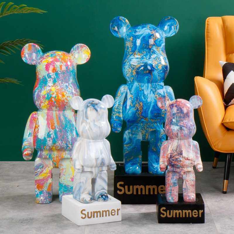 新款直销网红熊树脂大号摆件存钱罐家居创意客厅电视柜落地礼物直,家居饰品,落地摆件,淘宝优惠券,粉丝福利购,淘宝优惠卷