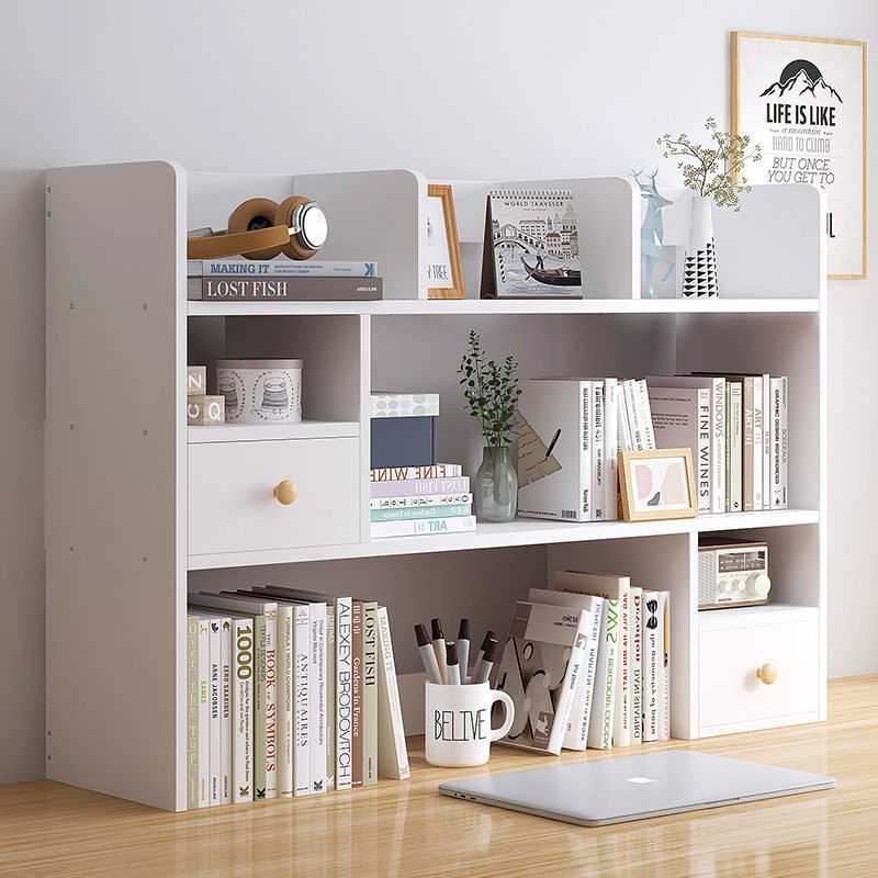 新款直销桌面置物架桌上书架书立架收纳架多层书桌储物柜学生收纳