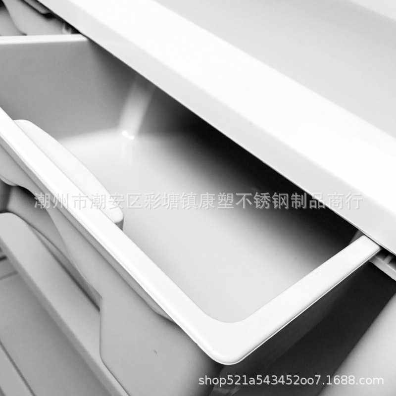 新款直销ABS全塑推车多层美容院推车加厚耐用推车多功能移动手推