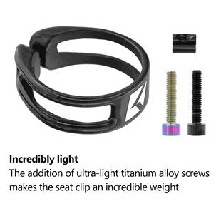 新款直销超轻6克碳纤维座管夹公路车座管锁扣山地车坐管束自行车