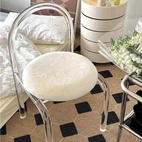 新款直销化妆椅卧室网红ins椅子风透明亚克力椅子休闲轻奢餐椅简